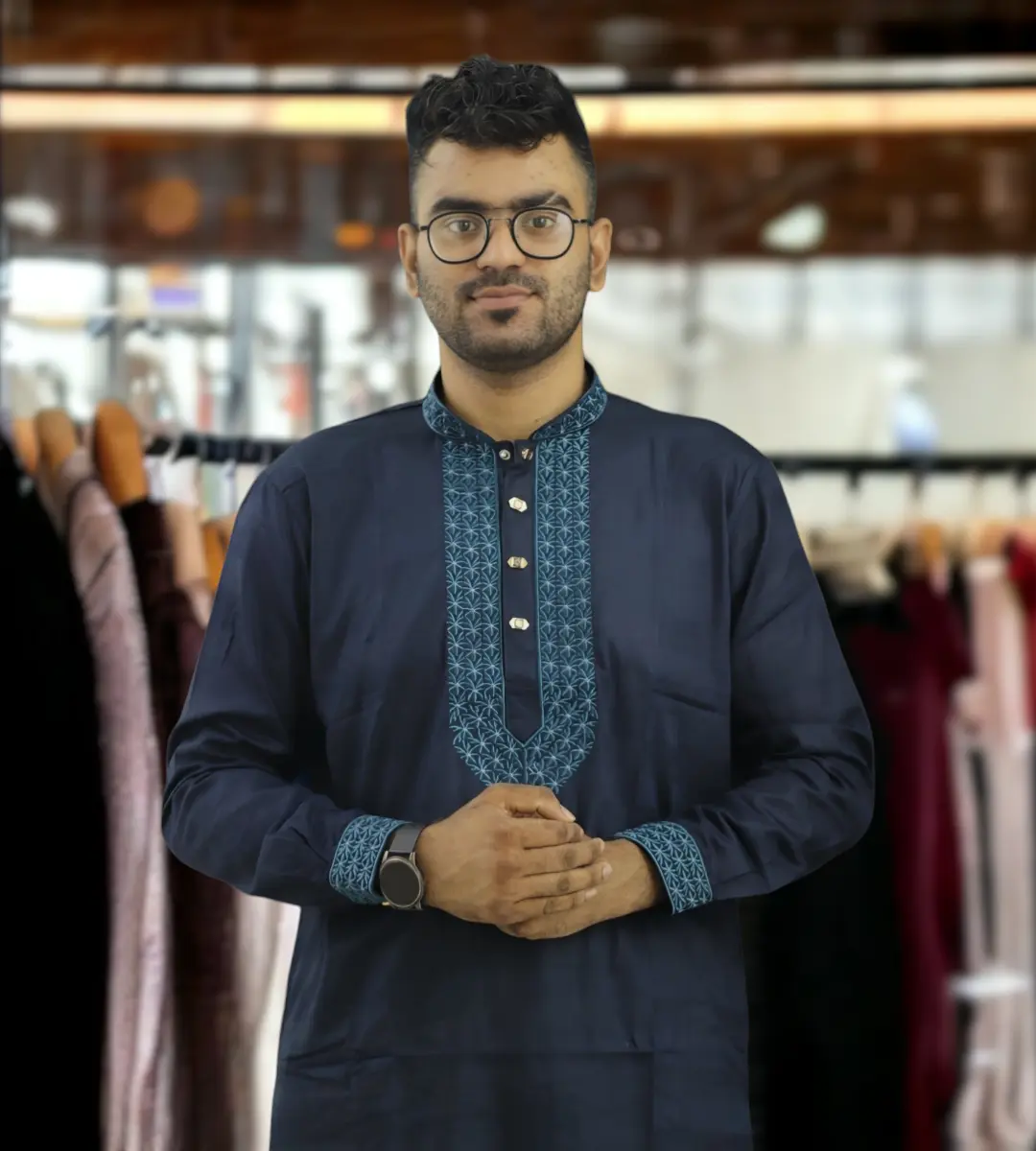 best premium navey blue color panjabi পাঞ্জাবি