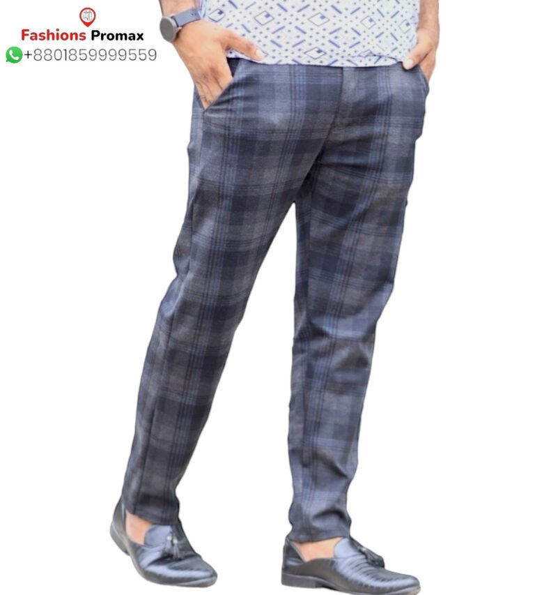 Black Check Formal pant – Slim Comfort & premium