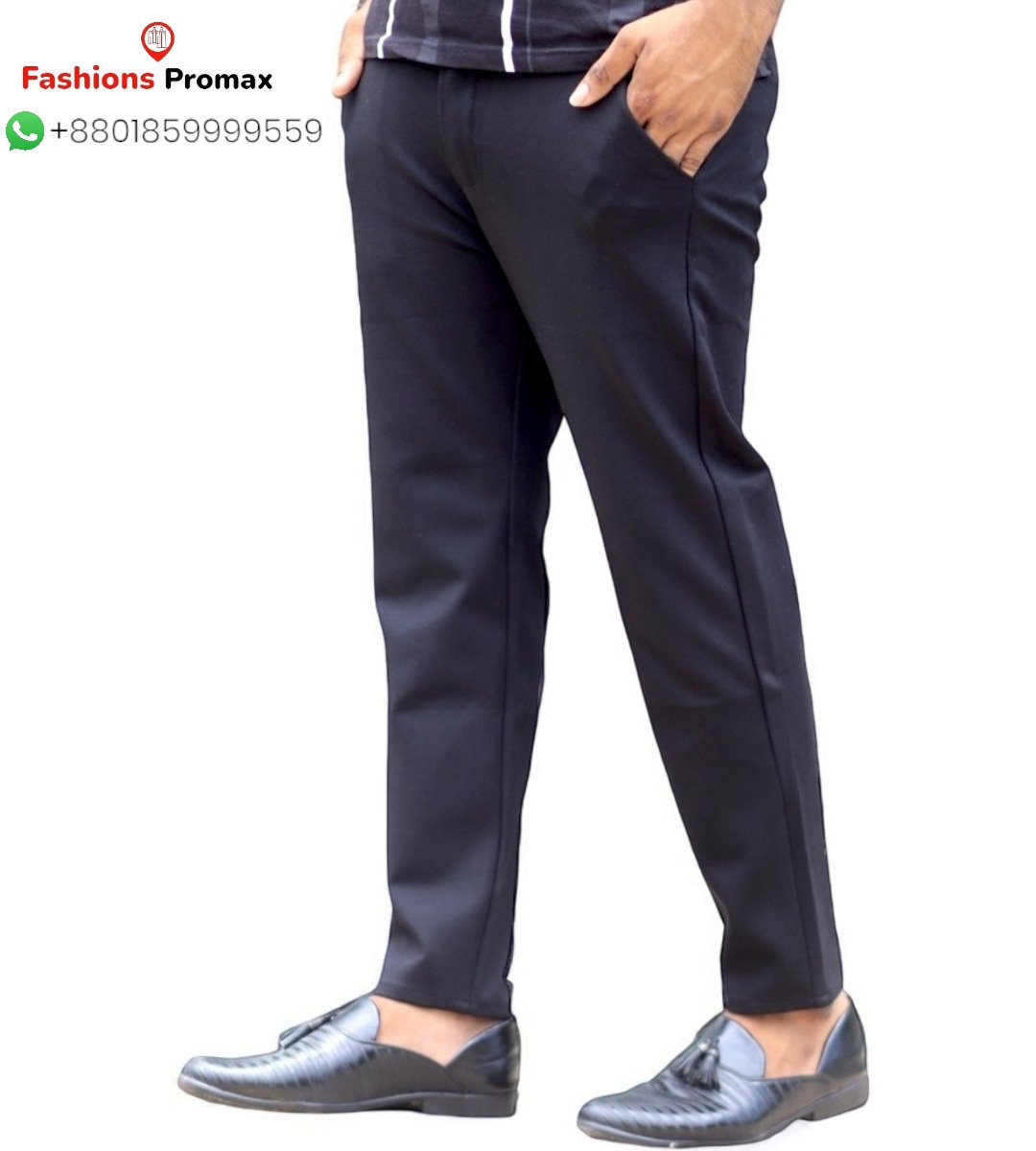 Black-Formal-pant-Slim-Comfort-premium-