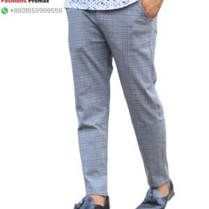 White-Check-Formal-pant-Slim-Comfort-premium-